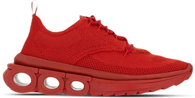 Ferragamo Gancini low-top sneakers Rood