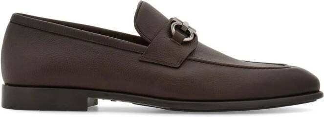 Ferragamo Gancini-plaque leather loafers Bruin