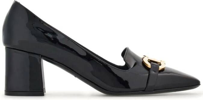 Ferragamo Gancini pumps met gesp Zwart