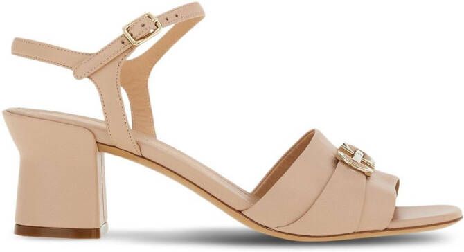 Ferragamo Gancini sandalen Beige