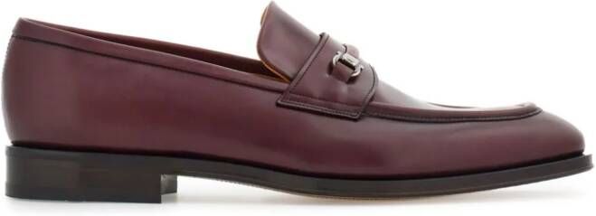 Ferragamo Gancio loafers met plakkaat Rood