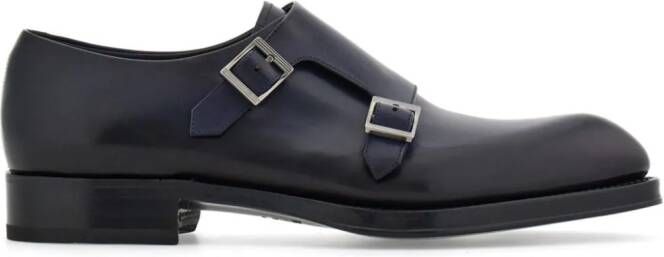 Ferragamo Gespschoenen met dubbele bandjes Blauw