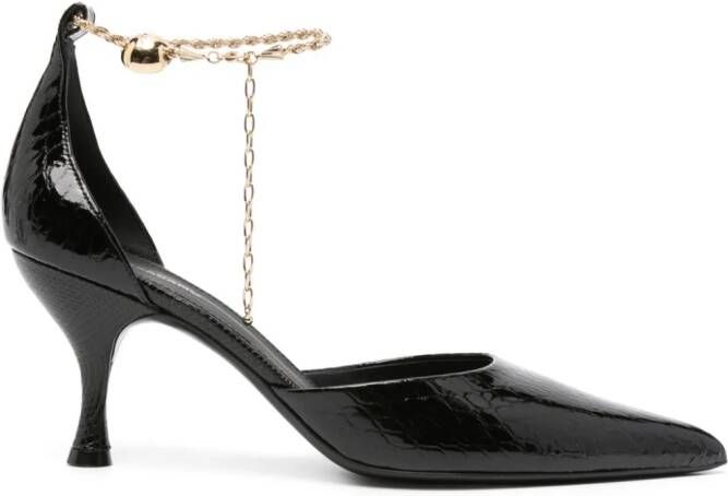 Ferragamo Laarzen met gegraveerd logo Zwart