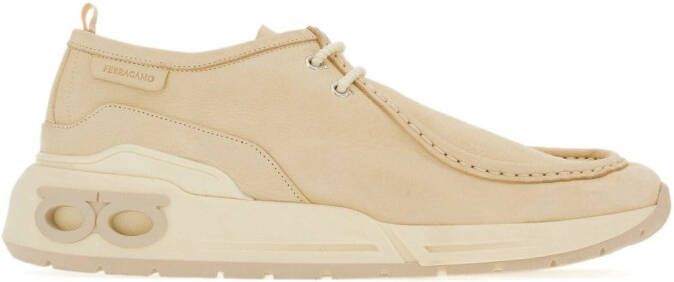 Ferragamo Leren sneakers Beige