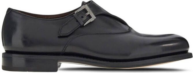 Ferragamo Leren gespschoenen Zwart