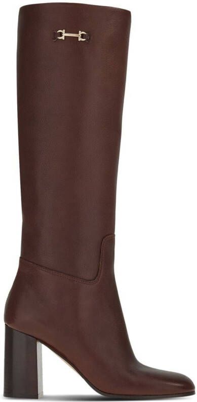 Ferragamo Leren laarzen Bruin