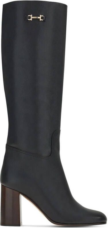 Ferragamo Leren laarzen Zwart