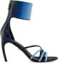 Ferragamo Leren sandalen 85 mm Blauw - Thumbnail 1