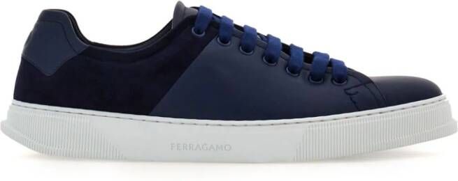 Ferragamo Leren sneakers Blauw