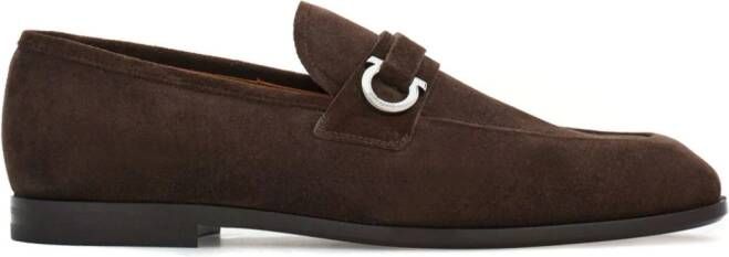 Ferragamo Loafers met Gancini-gesp Bruin