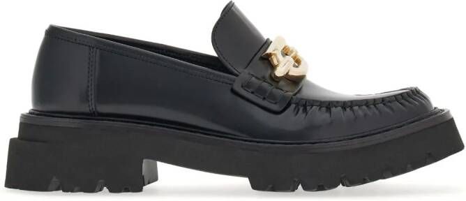 Ferragamo Loafers met Gancini-gesp Zwart