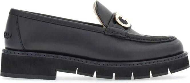 Ferragamo Loafers met Gancini-gesp Zwart