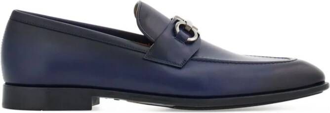 Ferragamo Loafers met Gancini-plakkaat Blauw