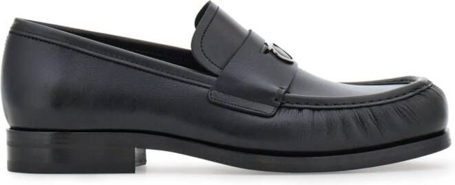 Ferragamo Loafers met Gancini-plakkaat Zwart