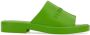 Ferragamo Slippers met logo-reliëf Groen - Thumbnail 1