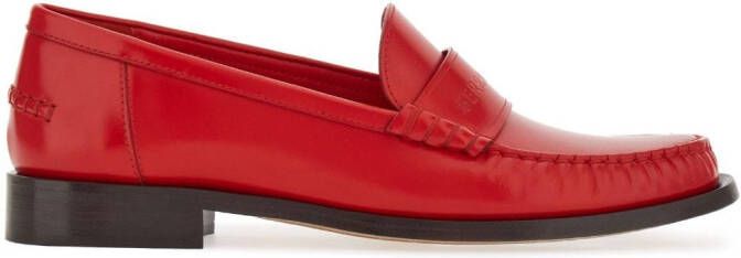 Ferragamo Loafers met logo-reliëf Rood