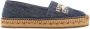 Ferragamo Espadrilles met geborduurd logo Blauw - Thumbnail 1