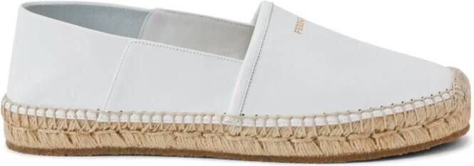 Ferragamo Espadrilles met logoprint Wit