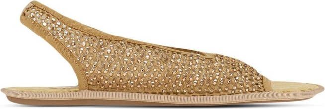Ferragamo Nomadic Stories slingback sandalen Goud
