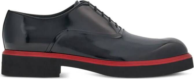 Ferragamo Oxford schoenen met contrasterende rand Zwart