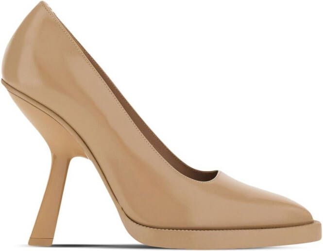 Ferragamo Pumps met hoge hak Beige