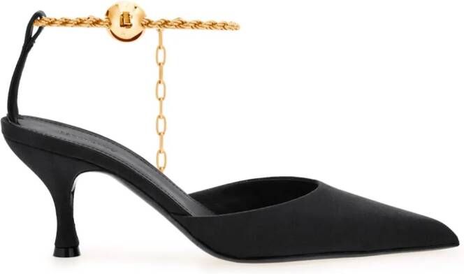 Ferragamo Pumps met satijnen finish Zwart