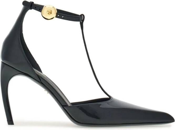 Ferragamo Pumps van lakleer Zwart