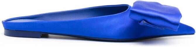 Ferragamo Sandalen met asymmetrische strik Blauw