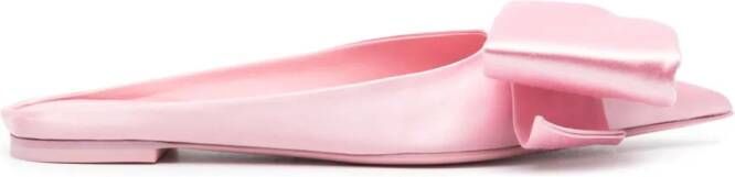 Ferragamo Sandalen met asymmetrische strik Roze