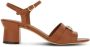 Ferragamo Sandalen met Gancini plakkaat Bruin - Thumbnail 1