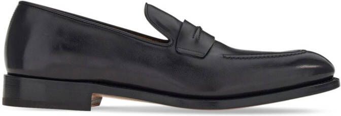 Ferragamo Leren loafers Zwart