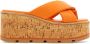 Ferragamo Slippers met geknoopt detail Oranje - Thumbnail 1