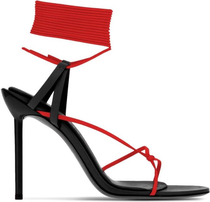 Ferragamo Stiletto sandalen met bandjes Zwart