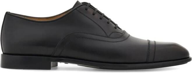 Ferragamo Leren Oxford schoenen Zwart