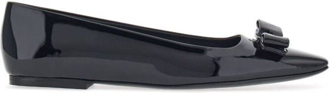 Ferragamo Vara ballerina's met strik Zwart