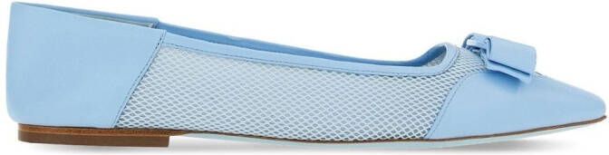 Ferragamo Vara Bow ballerina's Blauw