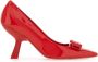 Ferragamo Vara Bow pumps Rood - Thumbnail 1