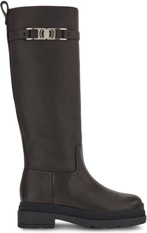 Ferragamo Vara laarzen met kettingdetail Zwart