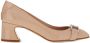 Ferragamo Vara pumps met ketting Beige - Thumbnail 1