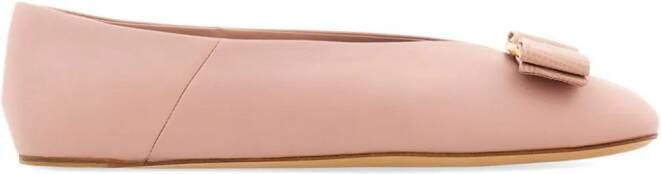 Ferragamo Vara ballerina's Roze
