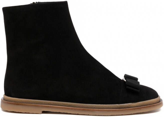 Ferragamo Varina winter enkellaarzen Zwart