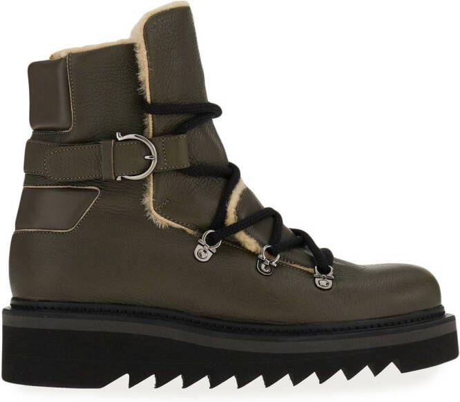 Ferragamo Wandellaarzen met veters Bruin