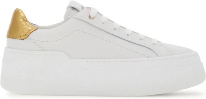 Ferragamo Wedge sneakers met logopatch Wit