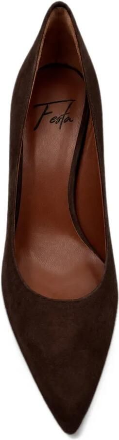 Roberto Festa Carina suede pumps Bruin - Foto 2