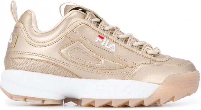 Fila Disruptor metallic sneakers Goud - Schoenen.nl