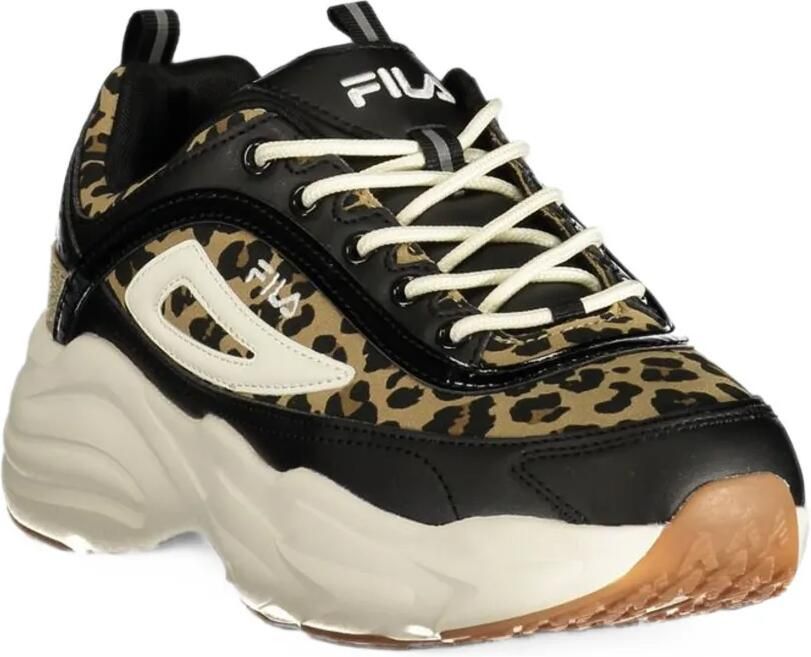 Fila leopard-print chunky sneakers Zwart