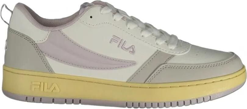 Fila logo-embroidered sneakers Wit