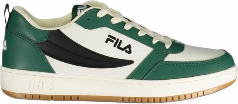 Fila logo-print panelled sneakers Wit