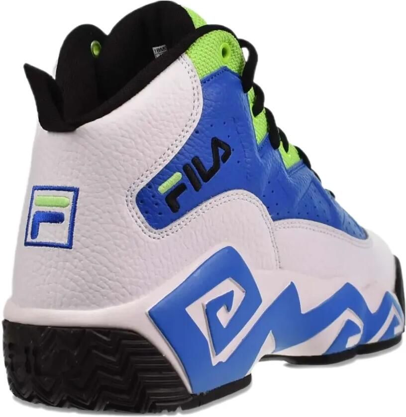 Fila MB "White Electric Blue Green Gecko" sneakers Wit - Foto 2
