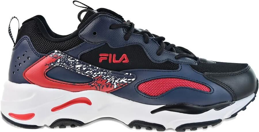 Fila Ray Tracer "Black White Blue Red" sneakers Blauw